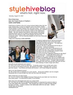Fashion School News Alumni Spotlight: Graduate in Gen Art Fresh Faces Show