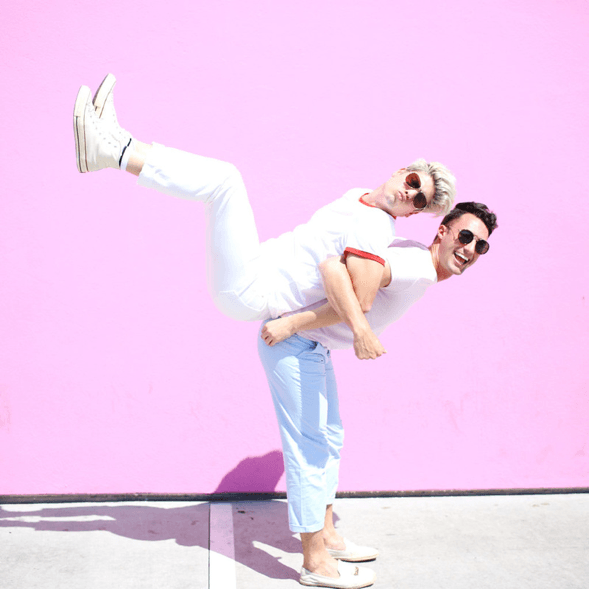 Chris + Brock are sure to brighten any day in gray, cold SF. Image from Yummertime