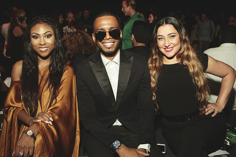 Featured in the middle is Academy of Art University’s annual show attendee Donald Aversa with friends. Photo by: Getty Images