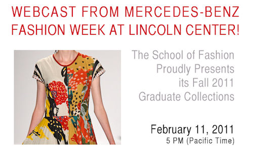 Watch the Live Webcast of our Show at Mercedes-Benz Fashion Week at Lincoln Center
