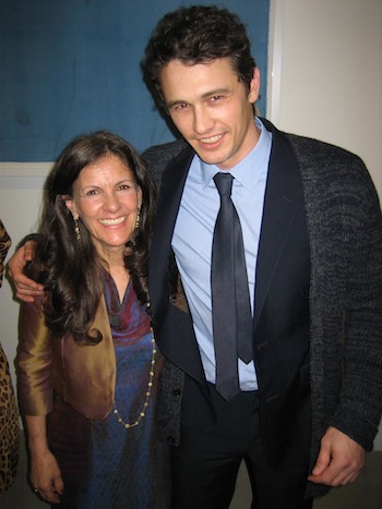 betsy-james-at-premiere-sm Betsy Franco with James Franco at the premiere of Gus Van Sant's "Unfinished" premiere at the Gagosian Gallery