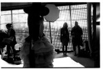 Backstage with Annabelle from Ford Models. Photo credit: Theo Slavin.
