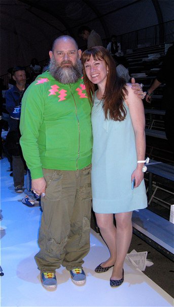 mariahwalter Mariah Groves (right) with Walter Van Beirendonck