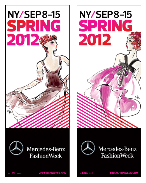 gpp-banners Official Mercedes-Benz Fashion Week Banners - Illustrated by GPP