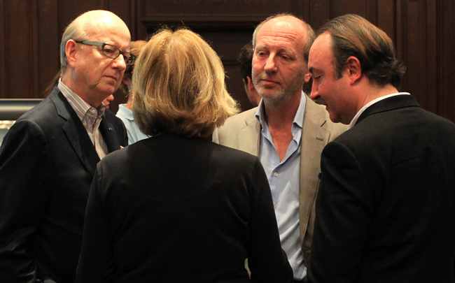 gpp-chats-with-thomas-e-horn_denis-bisson_sean-moore Gladys Perint Palmer chats with the Honorable Thomas E. Horn, Denis Bisson, and Director of Graduate Fashion Sean Moore