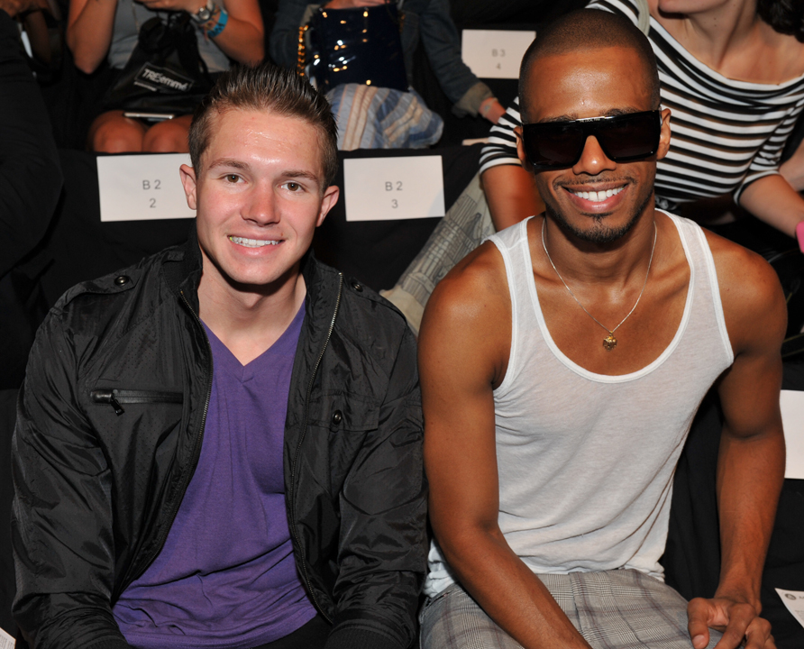 hunterbrown_ericwest Singer/Producer Bobble Head (a.k.a. Hunter Brown) and actor Eric West