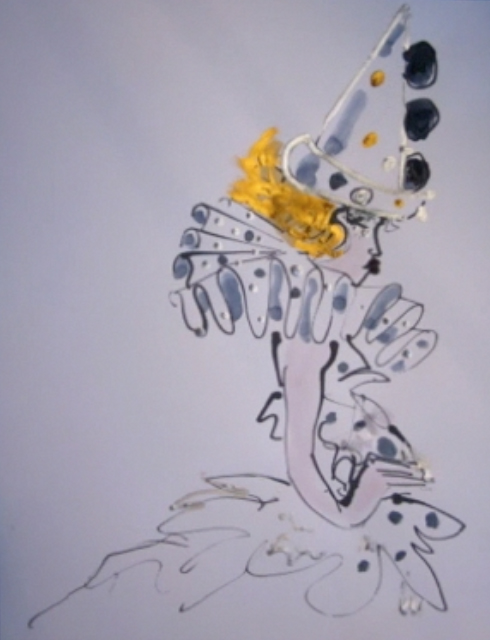 karlieklossclown Karlie Kloss as a clown at Dior