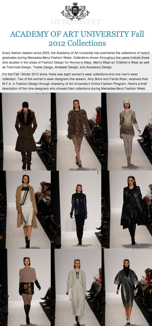 Academy of Art University Designers Featured in the San Francisco