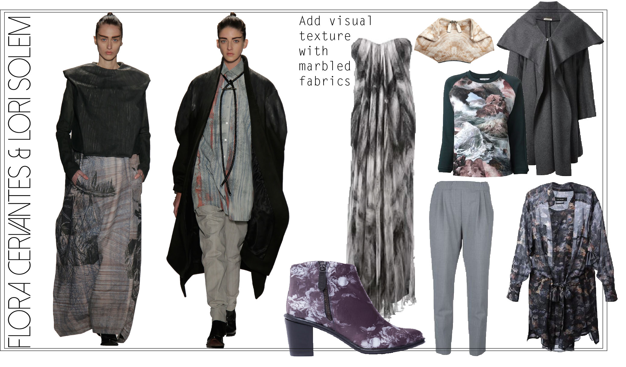 Runway collection by Flora Cervantes, MFA Fashion Design, in collaboration with Lori Solem, MFA Fashion and Textile Design