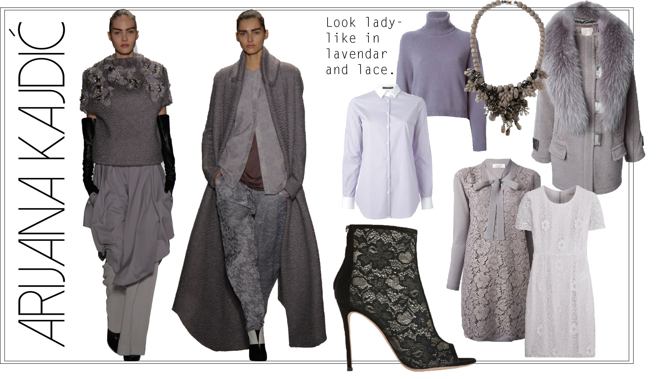 Runway looks by Arijana Kajdic, MFA Fashion Design
