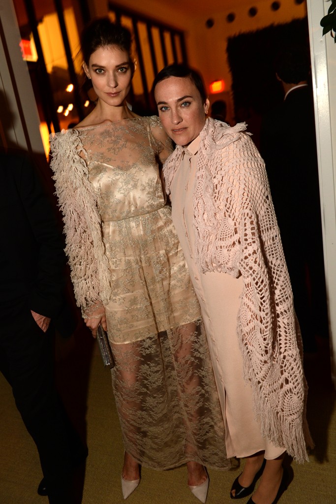 Kati Nescher in Ryan Roche's design with Ryan Roche.
