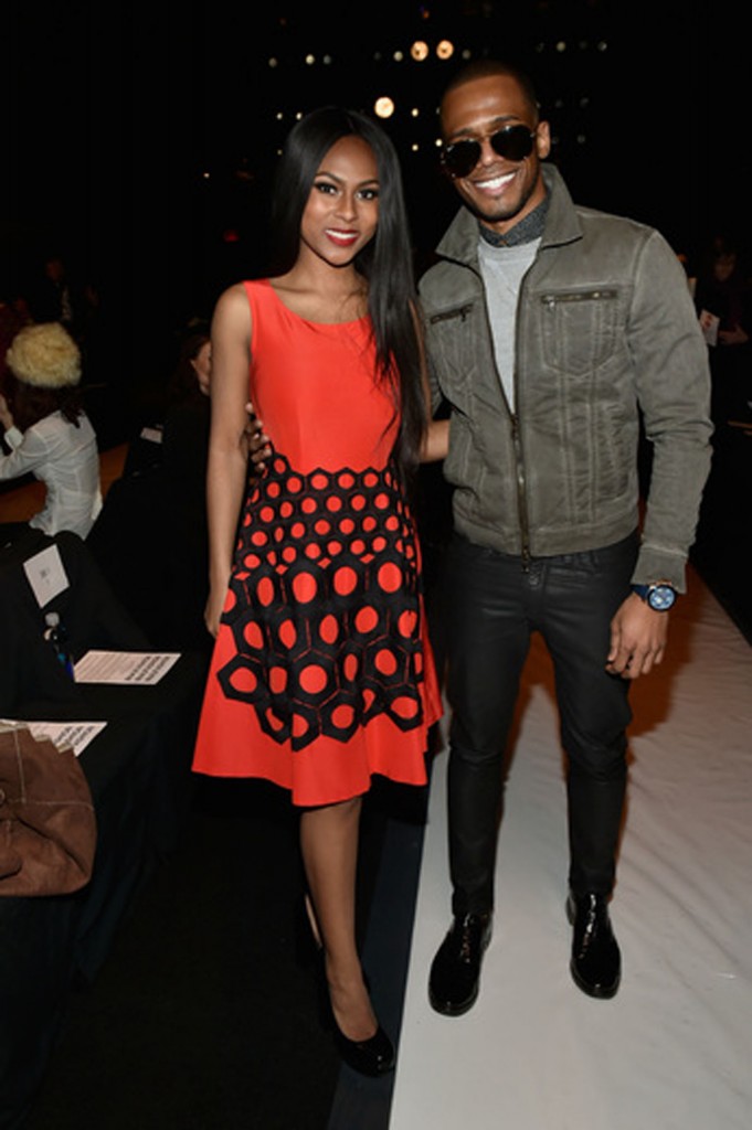 Actor and DJ Eric West with actress Tashiana Washington. Image: Getty Images