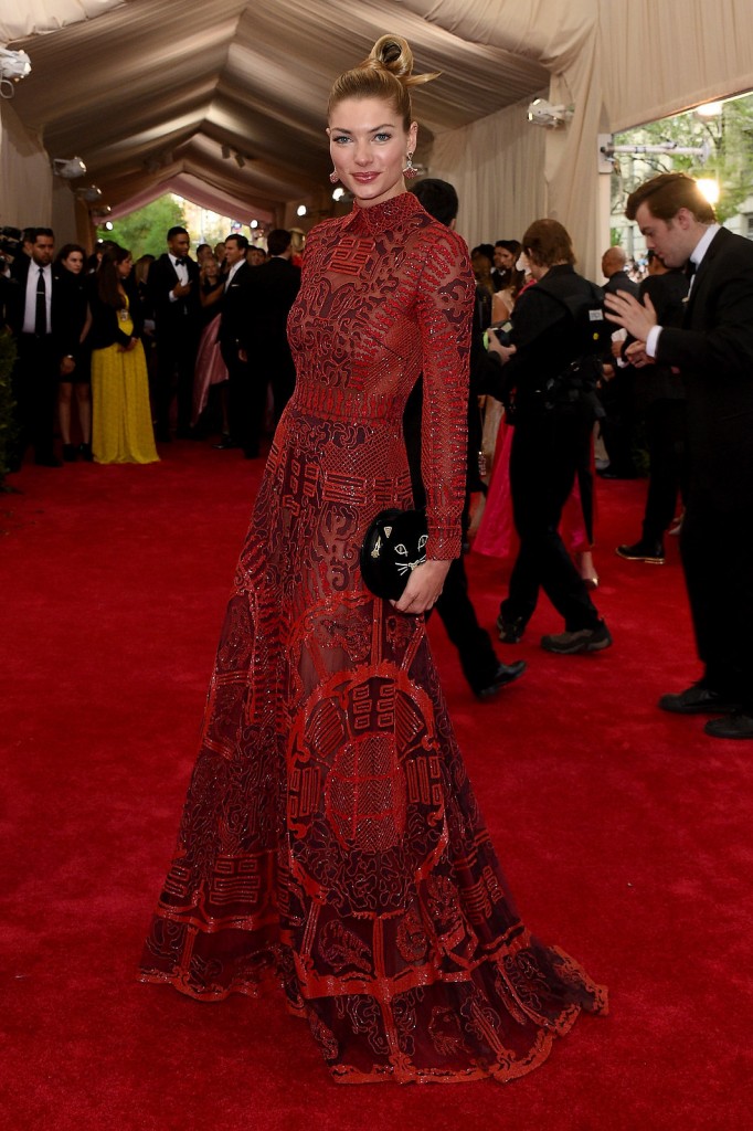 Jessica Hart in Valentino Image: vogue.com